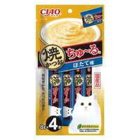 いなば CIAO チャオ 焼かつおちゅ～る 猫 ほたて味 国産（8g×4本）2袋 キャットフード 猫用 おやつ