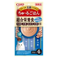 いなば CIAO チャオ ちゅ～るごはん 猫 総合栄養食 かつお 国産（14g×4本）2袋 ちゅーる キャットフード 猫用 おやつ