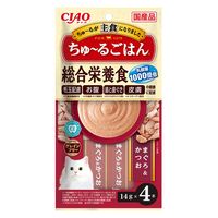 いなば CIAO チャオ ちゅ～るごはん 猫 総合栄養食 まぐろ＆かつお 国産（14g×4本）6袋 ちゅーる キャットフード 猫用 おやつ