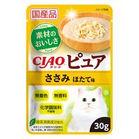 いなば CIAO チャオ ピュア ささみ ほたて味 国産 30g 96袋 キャットフード ウェット パウチ