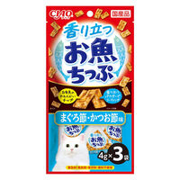 いなば CIAO チャオ 香り立つお魚ちっぷ まぐろ節・かつお節味 国産（4g×3袋）2袋  キャットフード 猫用 おやつ