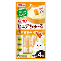いなば CIAO チャオ ピュアちゅーる 猫 とりささみ 国産（14g×4本）6袋 ちゅ～る キャットフード ウェット 猫用 おやつ
