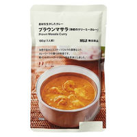 無印良品 素材を生かしたカレー プラウンマサラ（海老のクリーミーカレー） 180g（1人前） 1セット（2袋） 良品計画（わけあり品）