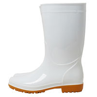 小野商事 PVC耐油長靴 先芯なし ホワイト 24.0cm WS3000 1足（直送品）