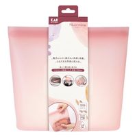 保存容器 シリコーンバッグ 薄型 700ml オールドラズベリー電子レンジ・冷凍・食洗機OK 1セット（1個×5）貝印