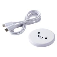 ワイヤレス充電器 Qi認証 10W/7.5W/5W 卓上 充電器 薄型 しろちゃん EC-QA27WF エレコム 1個（直送品）