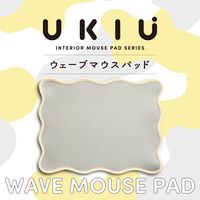 マウスパッド ウェーブデザイン ズレにくい 裏面ラバー グレー MP-UK01GY エレコム 1個（直送品）