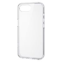 iPhone 16e ケース ハイブリッド メタルステッカー付 背面ガラス クリア PM-A25SHVCG1CR エレコム 1個（直送品）