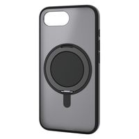 iPhone16e ケース ハイブリッド 360度回転スタンド機能付 マットブラック PM-A25SMAGSTBK エレコム 1個（直送品）