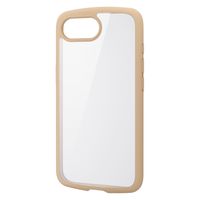 iPhone 16e ケース ハイブリッド 衝撃吸収 メタルステッカー付 カフェオレ PM-A25STSLFCBE エレコム 1個（直送品）