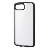 iPhone 16e ケース ハイブリッド メタルステッカー付 ブラック PM-A25STSLFCGBK エレコム 1個（直送品）