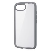 iPhone 16e ケース ハイブリッド メタルステッカー付 グレー PM-A25STSLFCGY エレコム 1個（直送品）