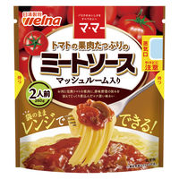 マ・マー トマトの果肉たっぷりの ミートソース マッシュルーム入り 2人前 2個 日清製粉ウェルナ レンジ対応 パスタソース