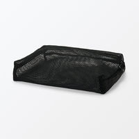 無印良品 立体メッシュケース 黒 Ｌ 約２１×２７×５ｃｍ 良品計画