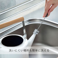 すみまで洗える 注ぎ口ブラシ 3点セット 調理器具洗い キズつけにくいナイロン毛 ブラック 日本製 1個（3本入）まめいた