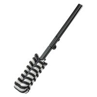 泡立つミニボトル洗い たためるハンドル ラックに収まる スリム ステンレスボトル・コップ洗いに ブラック 1セット（1個×5）まめいた