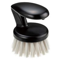 キッチンブラシ 握りやすい ゴシゴシ洗える まな板・ザル・調理器具洗い ブラック 日本製 1セット（1個×5）まめいた