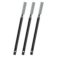 ボトルの中栓洗い スティックが狭いミゾにしっかり届く 水だけで洗える ブラック 1セット（1個（3本入）×5）まめいた