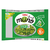 おつまみ 珍味 素材菓子 個包装 miino ミーノ そら豆しお味 三角パック 56g 1セット（1個×12） カルビー