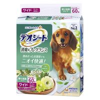 ペットシーツ デオシート 消臭＆フレグランス グリーンアロマの香り ワイド ジャンボパック 60枚 4袋 ユニ・チャーム