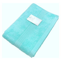 【アウトレット】バスタオル　ふんわりカラー　ブルー（青） 1セット（3枚入）