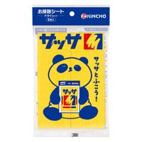 （数量限定）金鳥 サッサ ホコリ取りクロス ドライシート パンダデザイン 1セット（1袋(5枚入)×10） 使い捨て雑巾 キンチョー