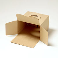 サガシキ ケーキ箱 エコクラフトデコ箱6号 H150 4582673772324 1セット(100枚入)（直送品）