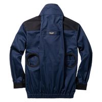 YAMAZEN YZ5361 防炎長袖ブルゾン ネイビー YZ5361-02-6L 1枚（直送品）