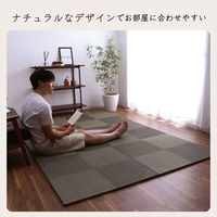 イケヒコ シンプルノア 置き畳 820×820mm ブラック 1110440030213 1枚（直送品）