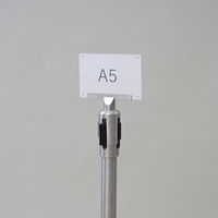 YAMAZEN ベルトパーティション用案内板A5 シルバーベース用 IBP-IBA5(ST) 1台（直送品）