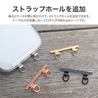 ストラップシート 「STRAP SHEET」 挟み込みシートステンレス2口タイプ ブラック（直送品）