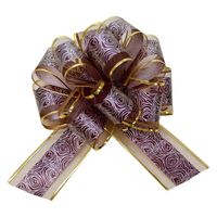 秦貴 ワンタッチリボンフラアリー No.6 ワインレッド 4562410684547 1セット(20巻入)（直送品）