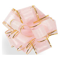 秦貴 ワンタッチリボンフラアリー No.7 ピンク 4562410684554 1セット(20巻入)（直送品）