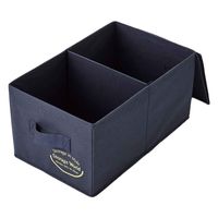 アイメディア 収納ボックス クローゼットのフタ付整理箱 2個組 ネイビー 403057 1個（直送品）