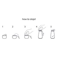 stojo 水筒 BOTTLE 590ml スクリュー 食洗機 電子レンジ 対応 CARNATION 422649 1個（直送品）