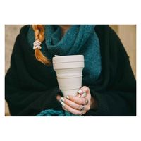 stojo タンブラー POCKET 355ml 持ち運び 蓋付き コーヒー 折りたためる OAT 422701 1個（直送品）