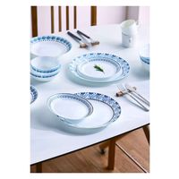 パール金属 ボウル 21.5cm Pyrex Milk Glass パイレックス 強化ガラス アズーロ 424742 1個（直送品）