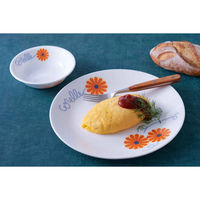 パール金属 プレート 26cm CORELLE コレール オレンジマーガレット 強化ガラス 445224 1個（直送品）