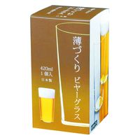 東洋佐々木ガラス ビアグラス 420ml 薄づくり ガラス 446833 1個（直送品）