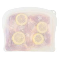 パール金属 保存袋 1.8L ジップクリア シリコーンバッグ マチ付き 450470 1個（直送品）