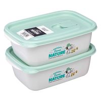 岩崎工業 保存容器 940ml スヌーピー フラップ付コンテナ 2個セット 454118 1個（直送品）