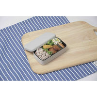 パール金属 弁当箱 1段 270ml 抗菌クリーンコートちいさなお弁当箱 長角 グレー 454893 1個（直送品）