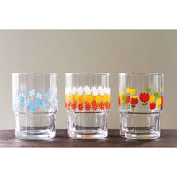 東洋佐々木ガラス グラス 250ml スタックグラス 昭和のプリントグラス ガラス チューリップ 458855 1個（直送品）