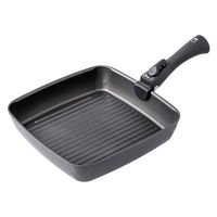 アイメディア 四角いフライパン 26cm IH対応 着脱ハンドル式 チタンシェフ スクエアパン 462630 1個（直送品）