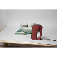 パール金属 電動ハンドミキサー 3段階スピード調整 ミラクルス2 泡立て器 レッド 426393 1個（直送品）