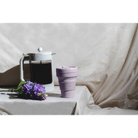 stojo タンブラー POCKET 355ml 持ち運び 蓋付き コーヒー 折りたためる LILAC 422700 1個（直送品）