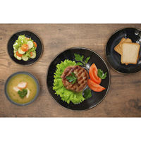 パール金属 プレート 16.5cm 軽量磁器 ネイビー 461069 1個（直送品）