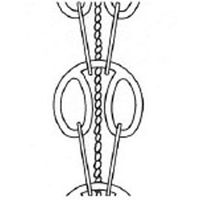 中總　クサリ縦樋　パンダフリー　化粧くさり　Ａ１０４ー５５　真鍮　３ｍ　1本（直送品）