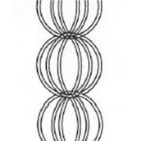 中總　クサリ縦樋　トリプルクロス　化粧くさり　Ａ１０２ー６０　銅　３ｍ　1本（直送品）