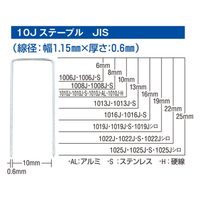 マックス ステープル 1006J-S 1セット(5000本入×5箱)（直送品）